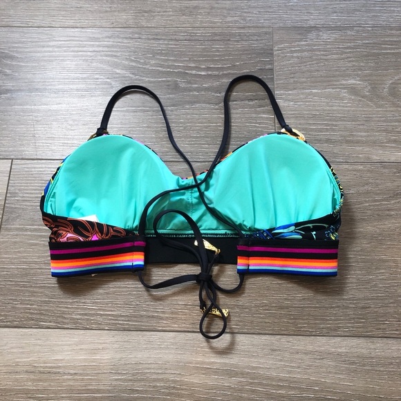 Trina Turk Electric Reef Bralette Bikini Top Women’s Size 8 NWT - Picture 10 of 10